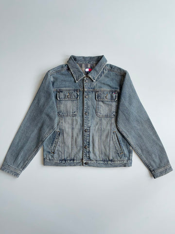Tommy Hilfiger Denim Trucker Jacket –  woman’s Grey Wash Women's (S)