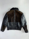 Vintage Premium Original Bomber (Detechable Collar) Leather Jacket (M)