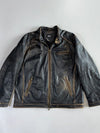 ARMA Collection Distressed Leather Jacket (2XL)
