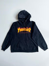 Thrasher Flame Logo Magazine Hoodie – Black (L)
