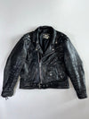 First Genuine Leather Belted Biker Jacket (L)