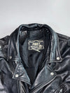 First Genuine Leather Belted Biker Jacket (L)