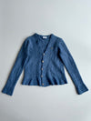 Lacoste Wool Cable-Knit Cardigan – Denim Blue (Women’s) (S)