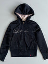 Levi’s Satin Bomber Hoodie – Black, Girls’ Embroidered Logo woman’s (S)