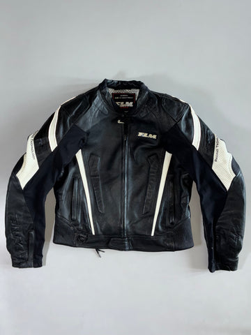 FLM Greyhound Racing Leather Jacket Padded (S/M)