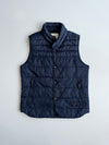Beanpole “Bike Repair Shop” Navy Quilted Puffer Vest (M)