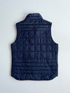 Beanpole “Bike Repair Shop” Navy Quilted Puffer Vest (M)