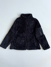 FILA Black Sherpa Fleece Zip-Up Jacket woman’s (M)