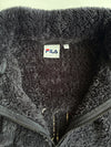 FILA Black Sherpa Fleece Zip-Up Jacket woman’s (M)
