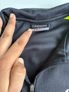 Kappa Black & Neon Yellow Quarter-Zip Track Top JSA Crest (S)