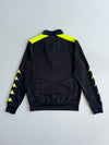 Kappa Black & Neon Yellow Quarter-Zip Track Top JSA Crest (S)