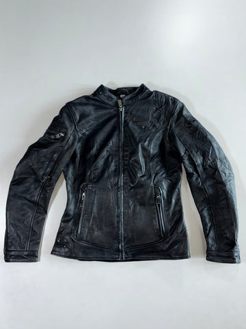Held Women’s Embroidered Leather Racer Jacket (S)