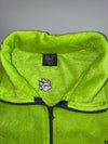 Jack Wolfskin Neon Green Zip-Up Fleece Jacket (XL)