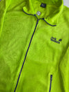 Jack Wolfskin Neon Green Zip-Up Fleece Jacket (XL)