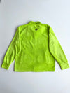 Jack Wolfskin Neon Green Zip-Up Fleece Jacket (XL)
