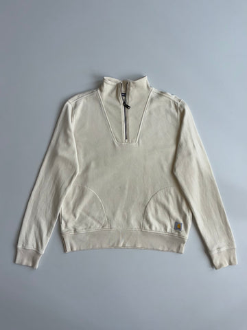 Carhartt Tencel Fiber Series Cream Quarter-Zip Sweatshirt (M)
