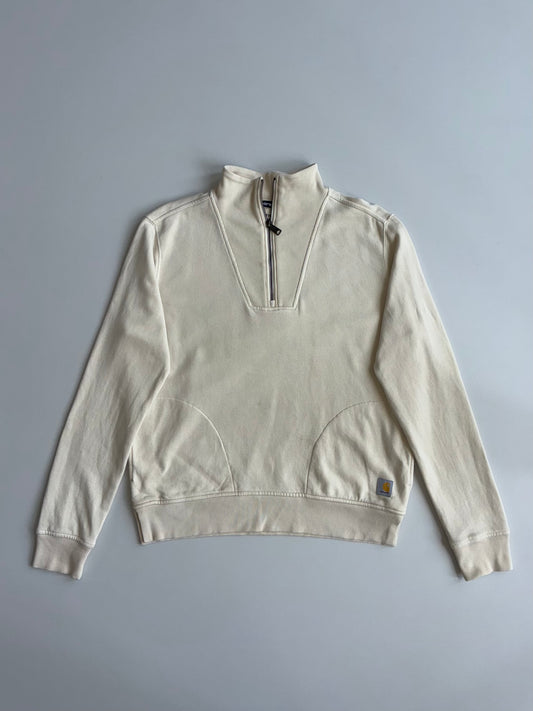 Carhartt Tencel Fiber Series Cream Quarter-Zip Sweatshirt (M)
