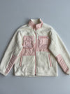 Kappa Italia Sports Wear Cream & Pink Sherpa Fleece Jacket (S)