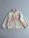 Kappa Italia Sports Wear Cream & Pink Sherpa Fleece Jacket (S)