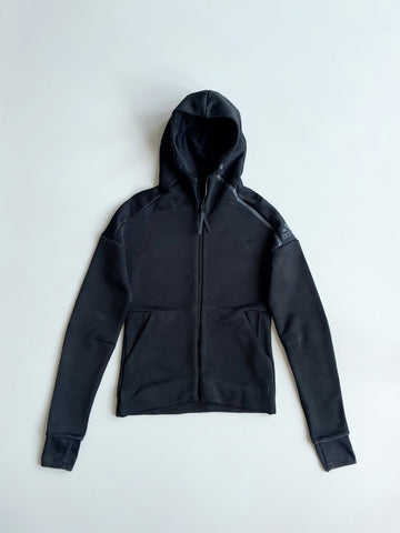 Adidas Black Tech Fleece Zip-Up Hoodie (XS)