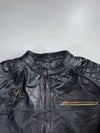 W-TEC Cafe Racer Two-Tone Leather Jacket PADDED (2XL/3XL)