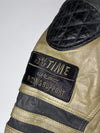 W-TEC Cafe Racer Two-Tone Leather Jacket PADDED (2XL/3XL)