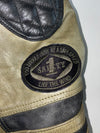 W-TEC Cafe Racer Two-Tone Leather Jacket PADDED (2XL/3XL)
