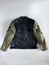 W-TEC Cafe Racer Two-Tone Leather Jacket PADDED (2XL/3XL)