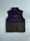 New Balance Purple & Black Colorblock Sherpa Fleece Vest (S)