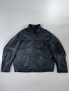 MVR Vintage Leather Biker Jacket (Made in France) (2XL)