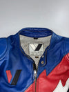 Vanucci Lightning Bolt Racing Leather Jacket Padded (S)