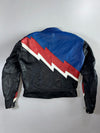 Vanucci Lightning Bolt Racing Leather Jacket Padded (S)