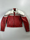 Corse Red/White Racing Leather Jacket (L)