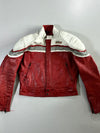 Corse Red/White Racing Leather Jacket (L)