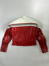 Corse Red/White Racing Leather Jacket (L)