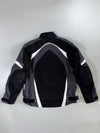 Black/Grey Textile Motorcycle Jacket Padded (XL)