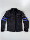 Frank Thomas Black/Blue Textile Motorcycle Jacket Padded (XS)