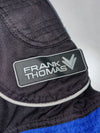 Frank Thomas Black/Blue Textile Motorcycle Jacket Padded (XS)