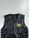 Canyon Creek Patchwork Leather Biker Vest (L)