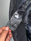 FLM Blue/Grey/Black Racing Leather Pants Knee Padded (W:38|L:42)