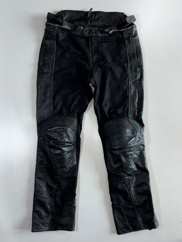 Rev’It Engineered Skin Black Textile/Leather Pants Kne Padded (W:36|L:42)