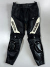Richa Racing Black/White Leather Motorcycle Pants Big Slider (W:34|L:38)