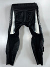 Probiker Black/White/Grey Racing Leather Pants (W:34|L:39)
