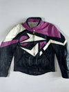 Uvex Motorstyle Purple/Black/White Leather Jacket (S)