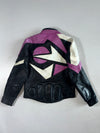 Uvex Motorstyle Purple/Black/White Leather Jacket (S)