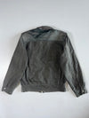 Private Grey Two-Tone Leather/Suede Jacket (L)