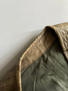 Vintage Olive Leather Utility/Safari Vest (L)