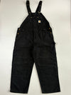 Carhartt Black Duck Canvas Bib Overalls (W:41|L:44)