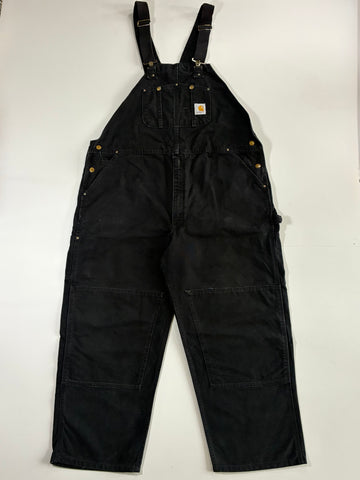 Carhartt Black Duck Canvas Bib Overalls (W:41|L:44)
