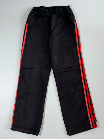 Adidas Black & Red Stripe Track Pants Elastic (W:26|L:37)